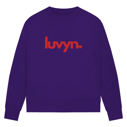 Damen Premium Bio Sweatshirt LUVYN RED