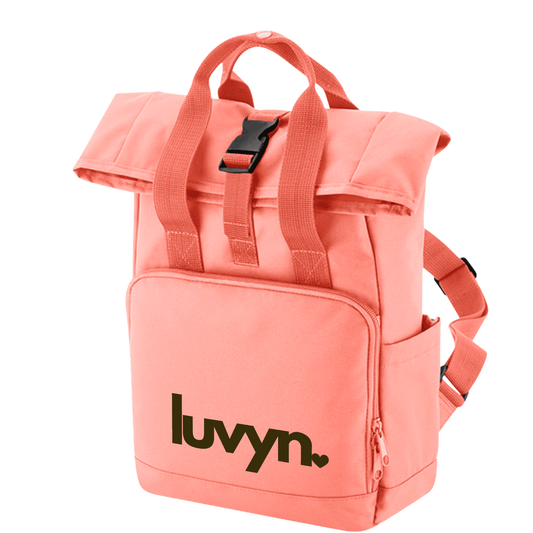 Rucksack mit Seitentasche LUVYN BLACK