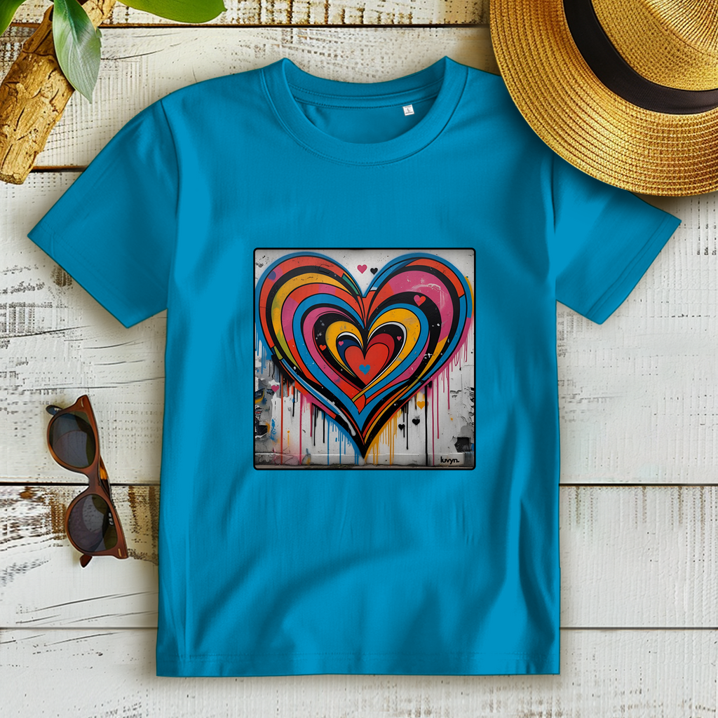 Damen Premium Bio T-Shirt Heartcore