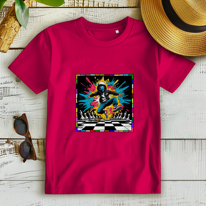 Damen Premium Bio T-Shirt Chess Splash