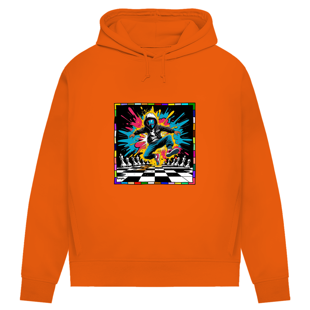 Damen Premium Bio Hoodie Chess Splash