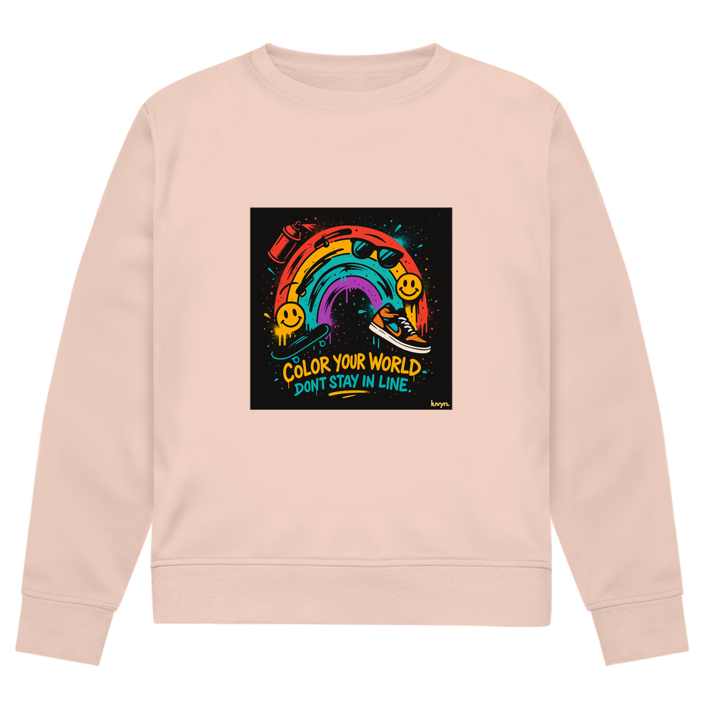 Herren Premium Bio Sweatshirt Color Your World