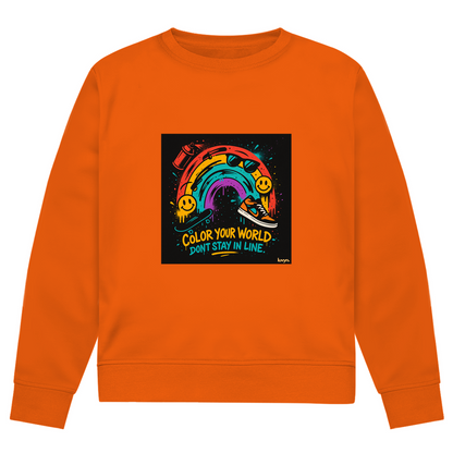 Herren Premium Bio Sweatshirt Color Your World