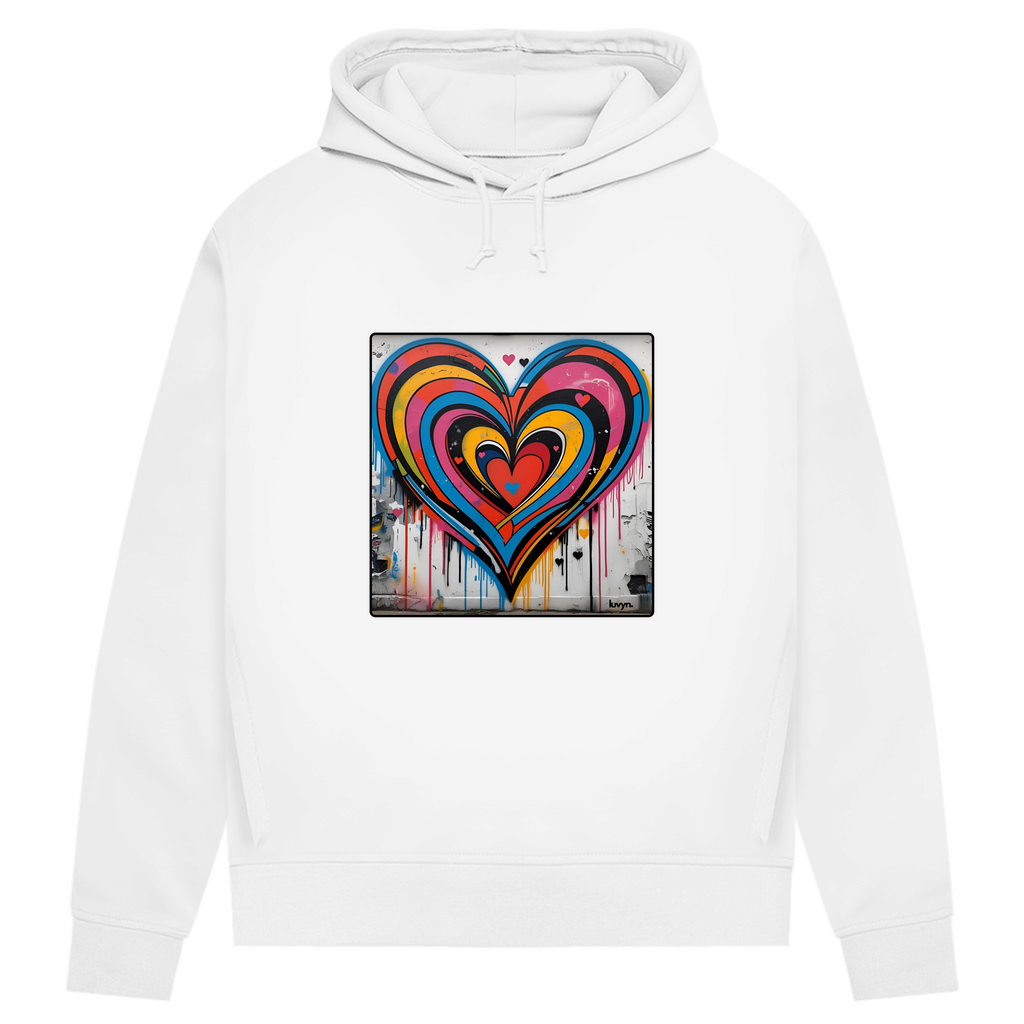 Damen Premium Bio Hoodie Heartcore