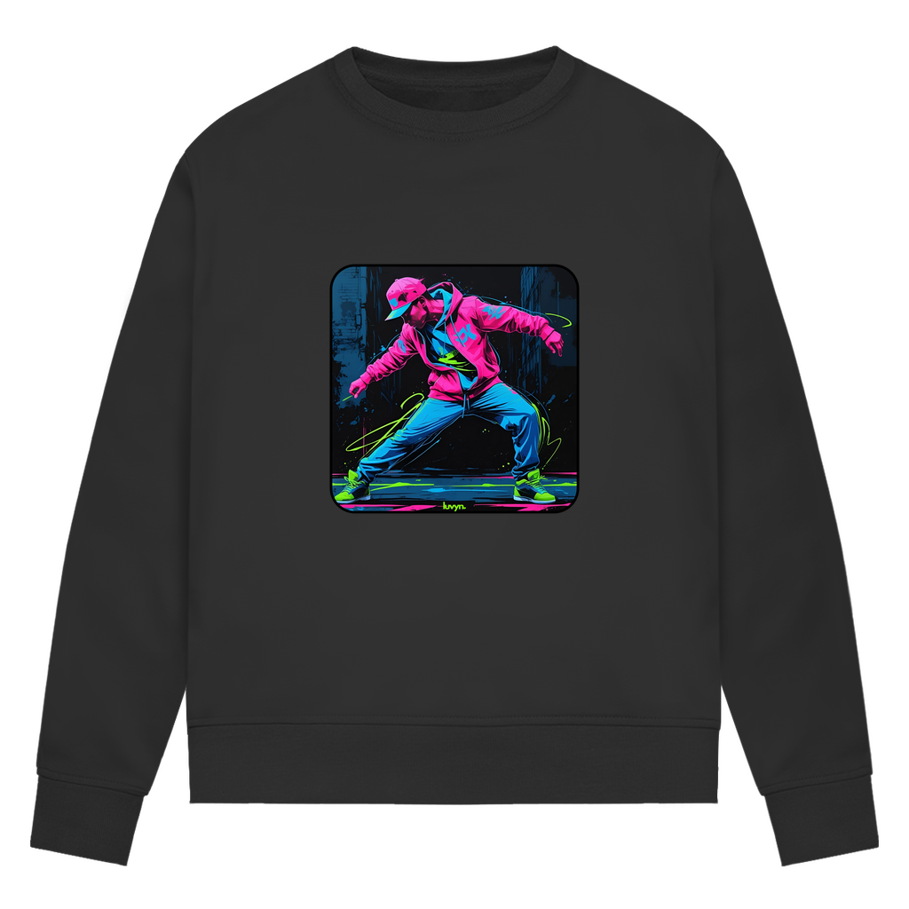 Damen Premium Bio Sweatshirt Neon Vibe´s