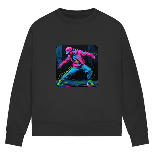 Damen Premium Bio Sweatshirt Neon Vibe´s