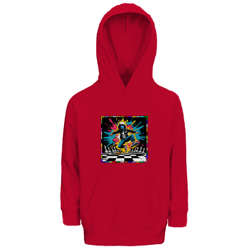 Kinder Premium Bio Hoodie Chess Splash