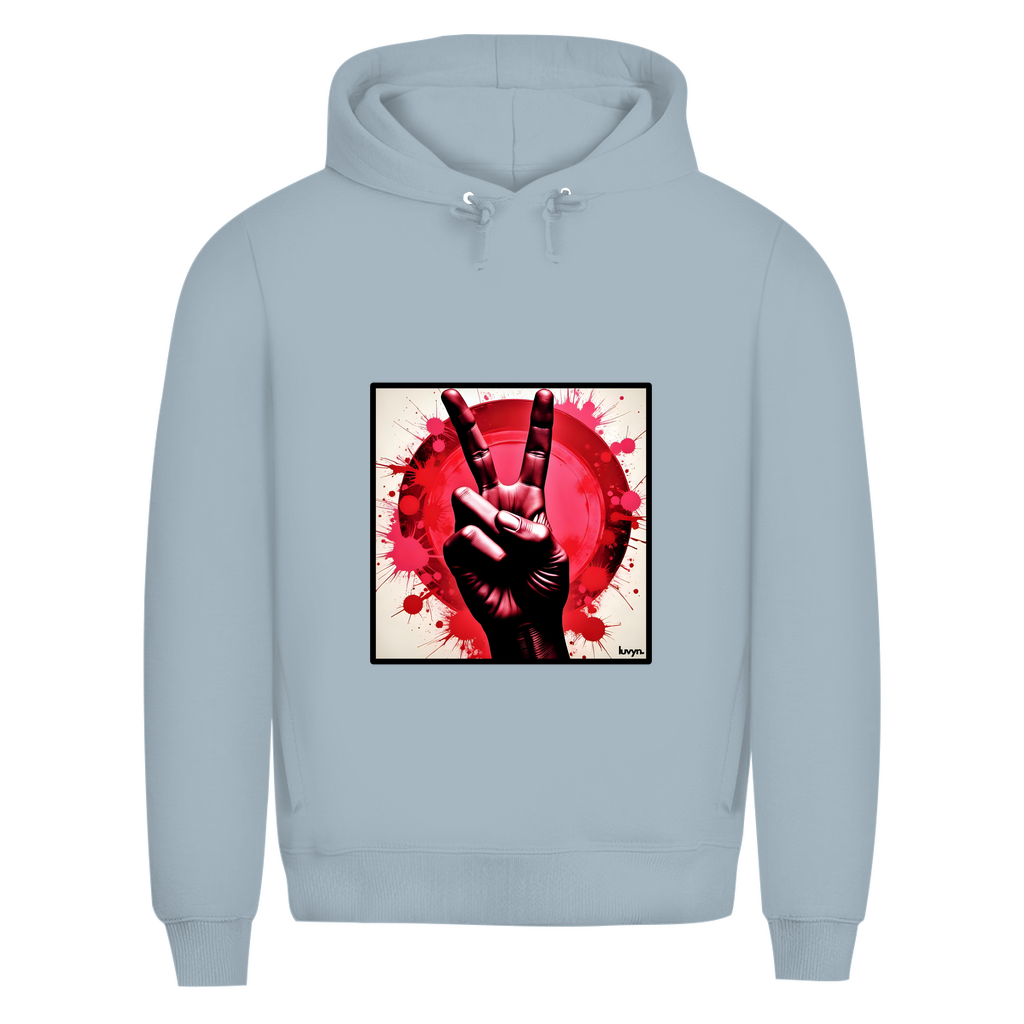 Herren Premium Bio Hoodie Piece of Peace