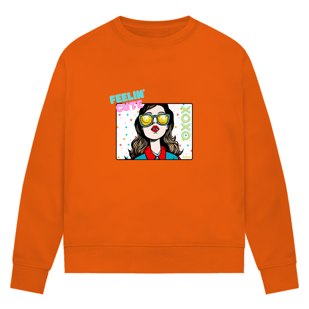 Damen Premium Bio Sweatshirt Feelin´Cute