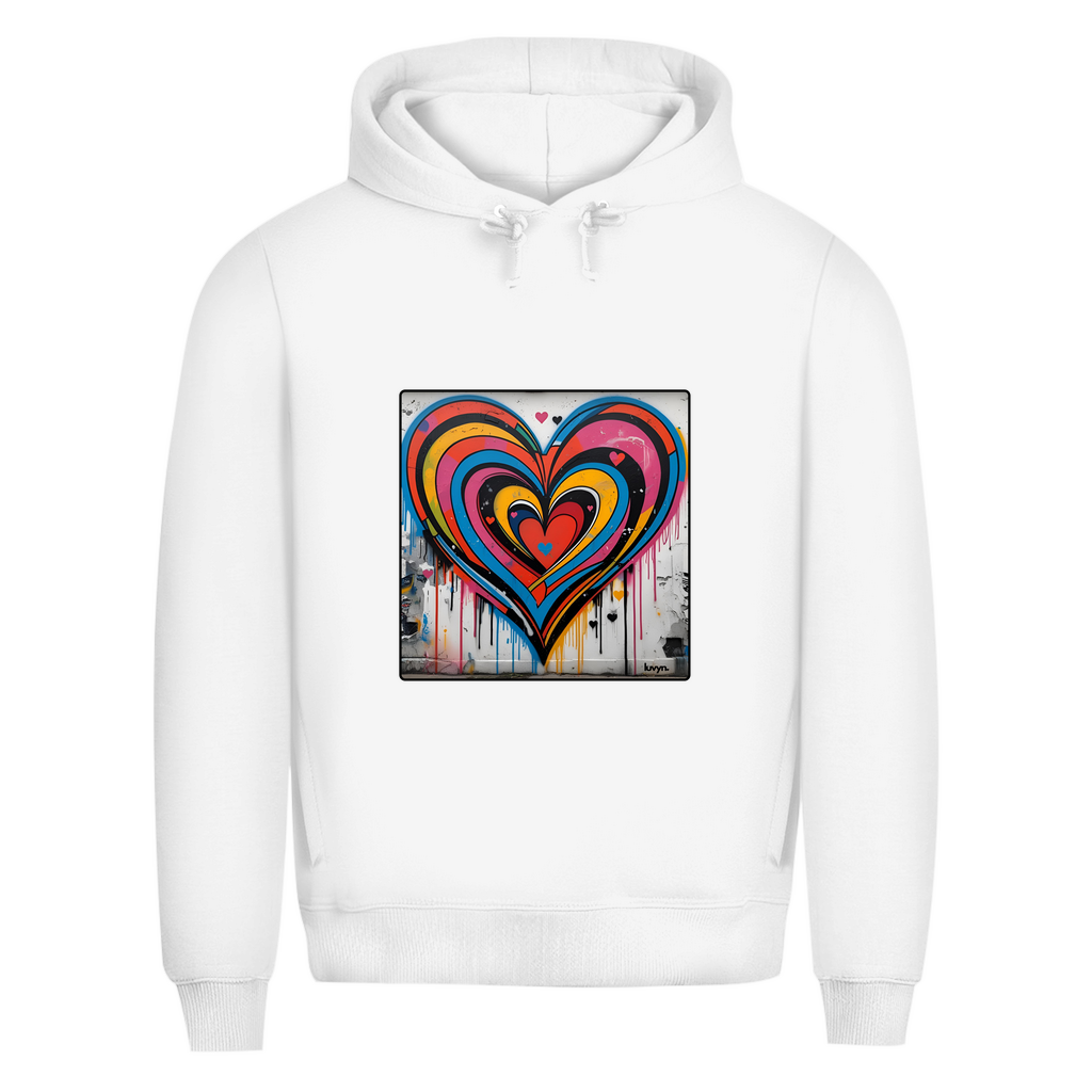 Herren Premium Bio Hoodie Heartcore