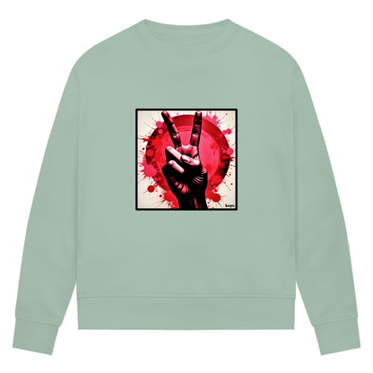 Damen Premium Bio Sweatshirt Piece of Peace