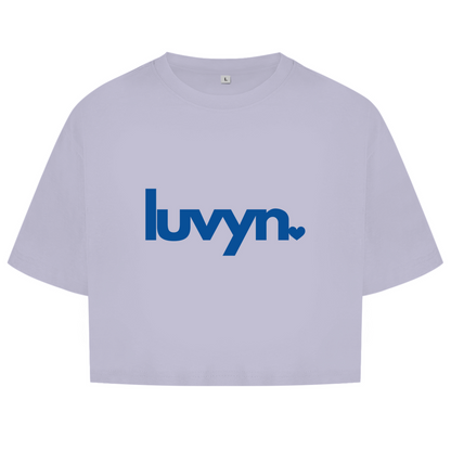 Damen Oversize Crop Top LUVYN ROYAL