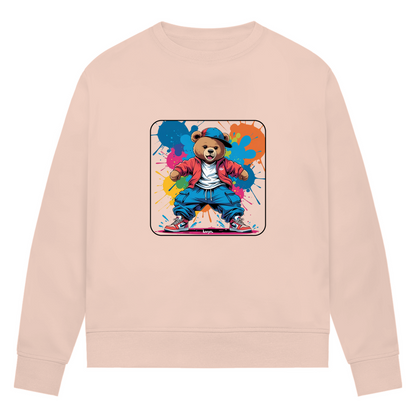 Damen Premium Bio Sweatshirt Baggybear