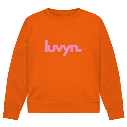 Herren Premium Bio Sweatshirt LUVYN PINK