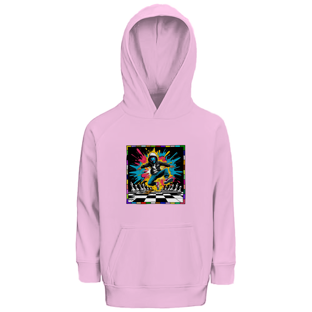 Kinder Premium Bio Hoodie Chess Splash