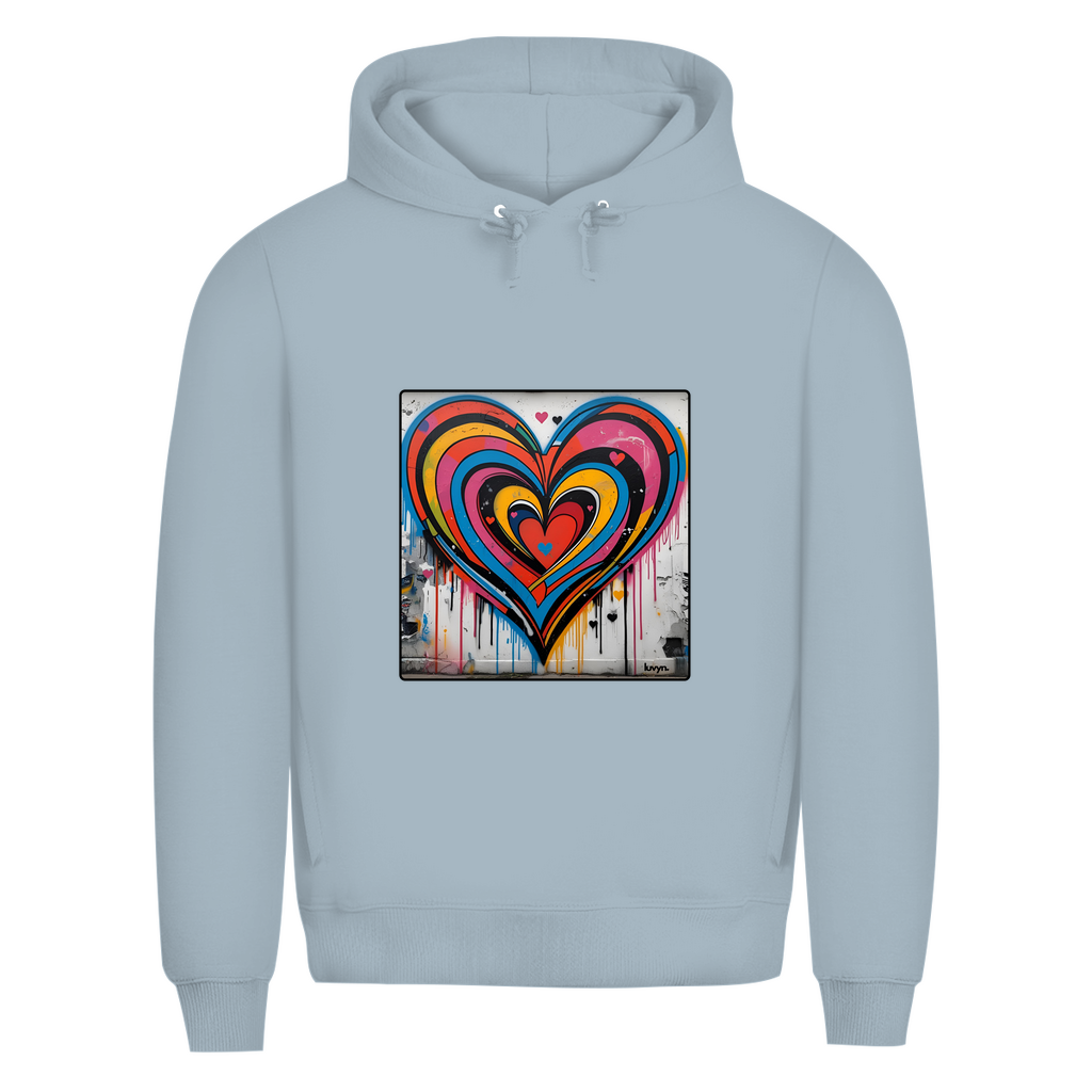 Herren Premium Bio Hoodie Heartcore