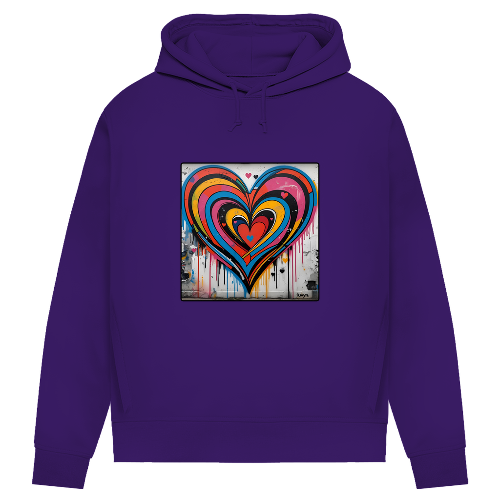 Damen Premium Bio Hoodie Heartcore