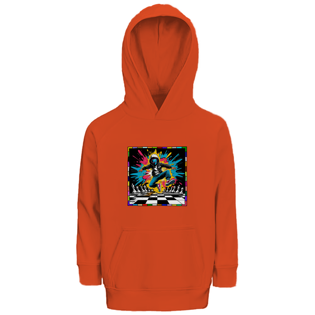 Kinder Premium Bio Hoodie Chess Splash