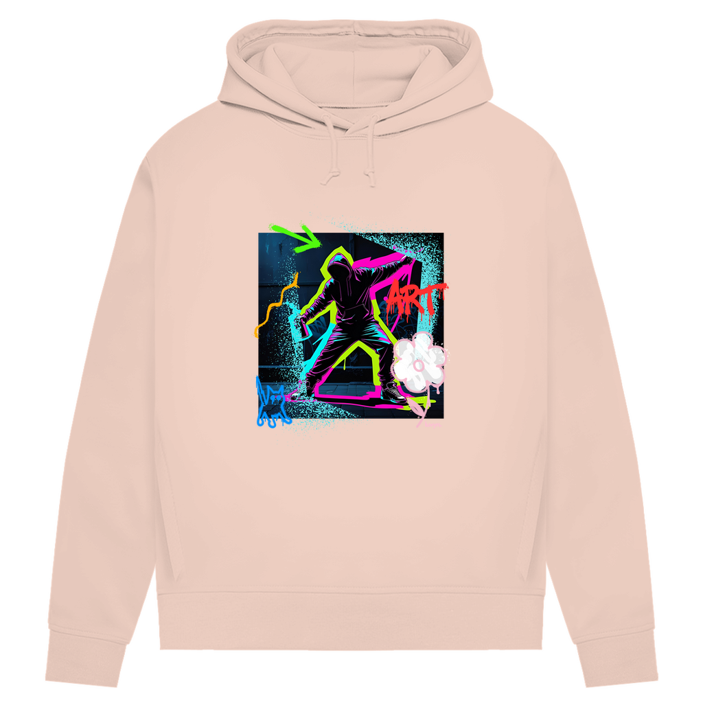 Damen Premium Bio Hoodie Graffiti Guy