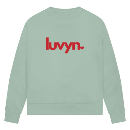 Damen Premium Bio Sweatshirt LUVYN RED