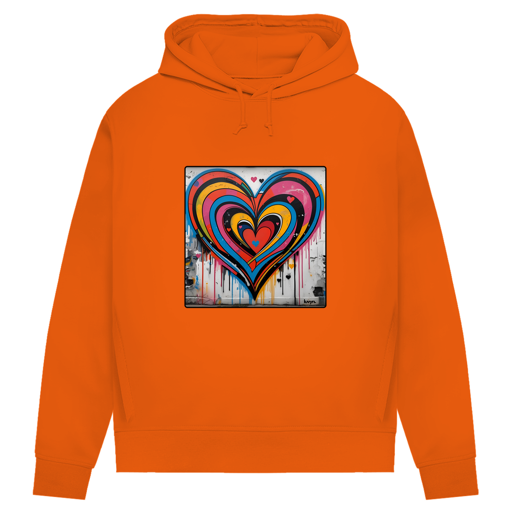 Damen Premium Bio Hoodie Heartcore
