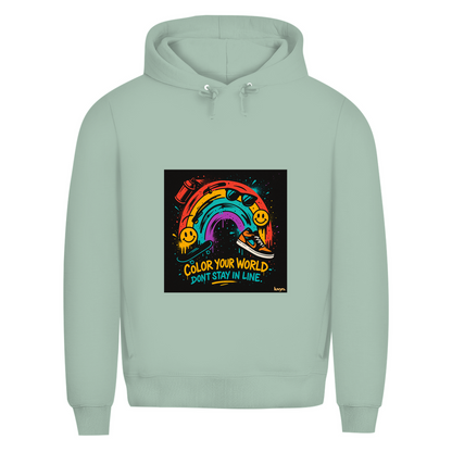 Herren Premium Bio Hoodie Color Your World