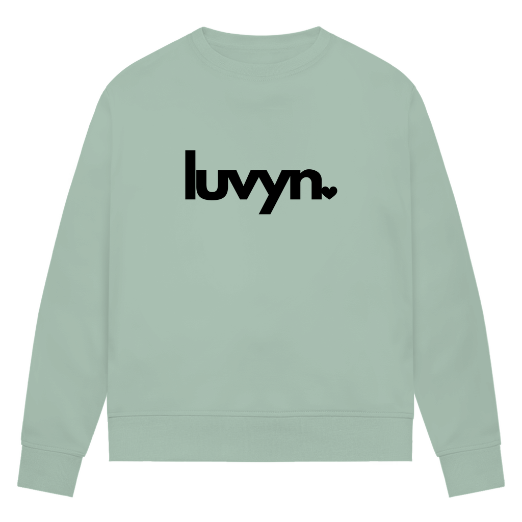 Damen Premium Bio Sweatshirt LUVYN BLACK