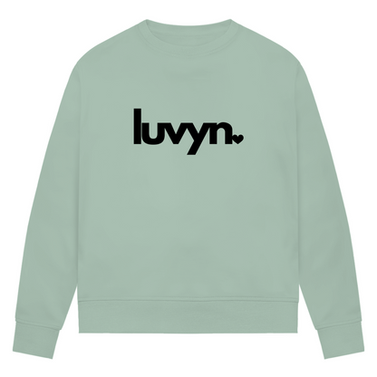Damen Premium Bio Sweatshirt LUVYN BLACK