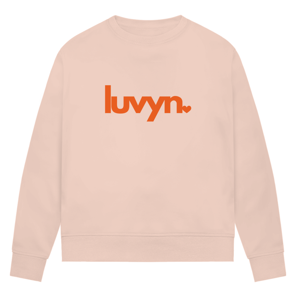 Damen Premium Bio Sweatshirt LUVYN ORANGE