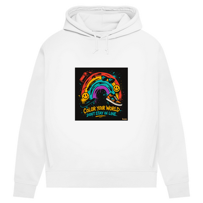 Damen Premium Bio Hoodie Color Your World