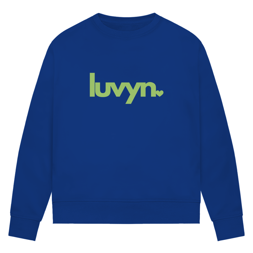 Damen Premium Bio Sweatshirt LUVYN LIME