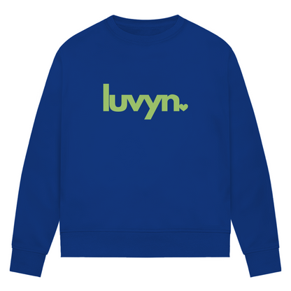 Damen Premium Bio Sweatshirt LUVYN LIME