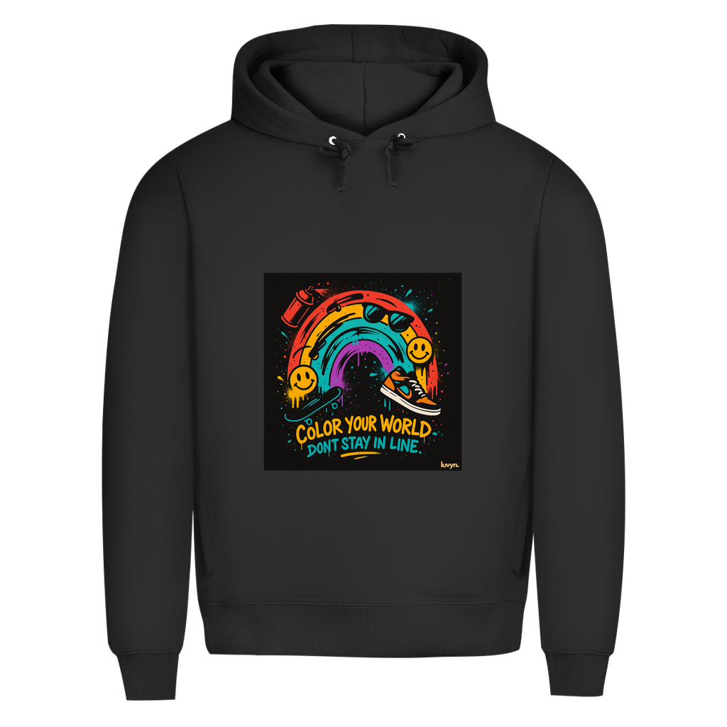 Herren Premium Bio Hoodie Color Your World