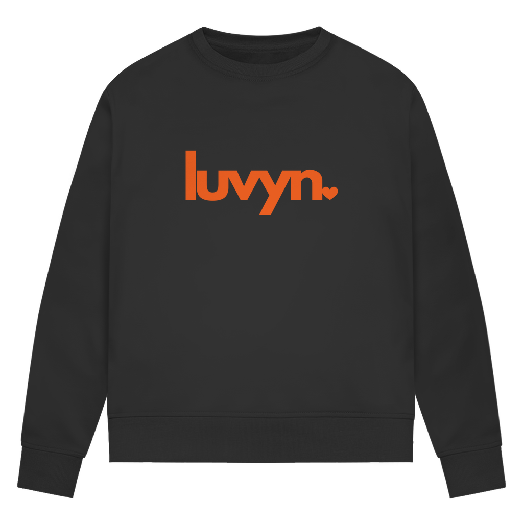 Damen Premium Bio Sweatshirt LUVYN ORANGE