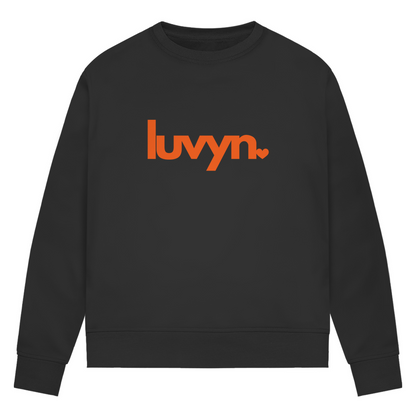 Damen Premium Bio Sweatshirt LUVYN ORANGE