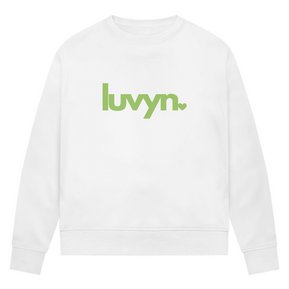 Damen Premium Bio Sweatshirt LUVYN LIME