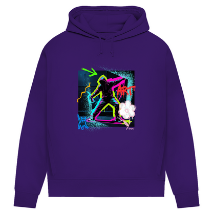 Damen Premium Bio Hoodie Graffiti Guy