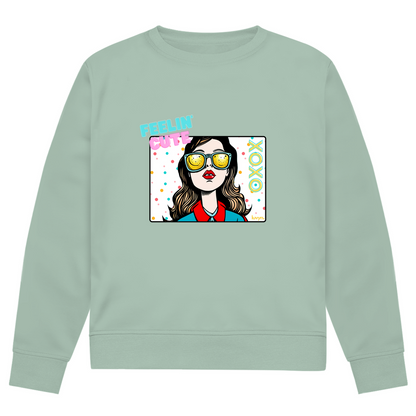 Herren Premium Bio Sweatshirt Feelin´Cute