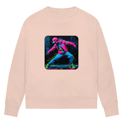 Damen Premium Bio Sweatshirt Neon Vibe´s