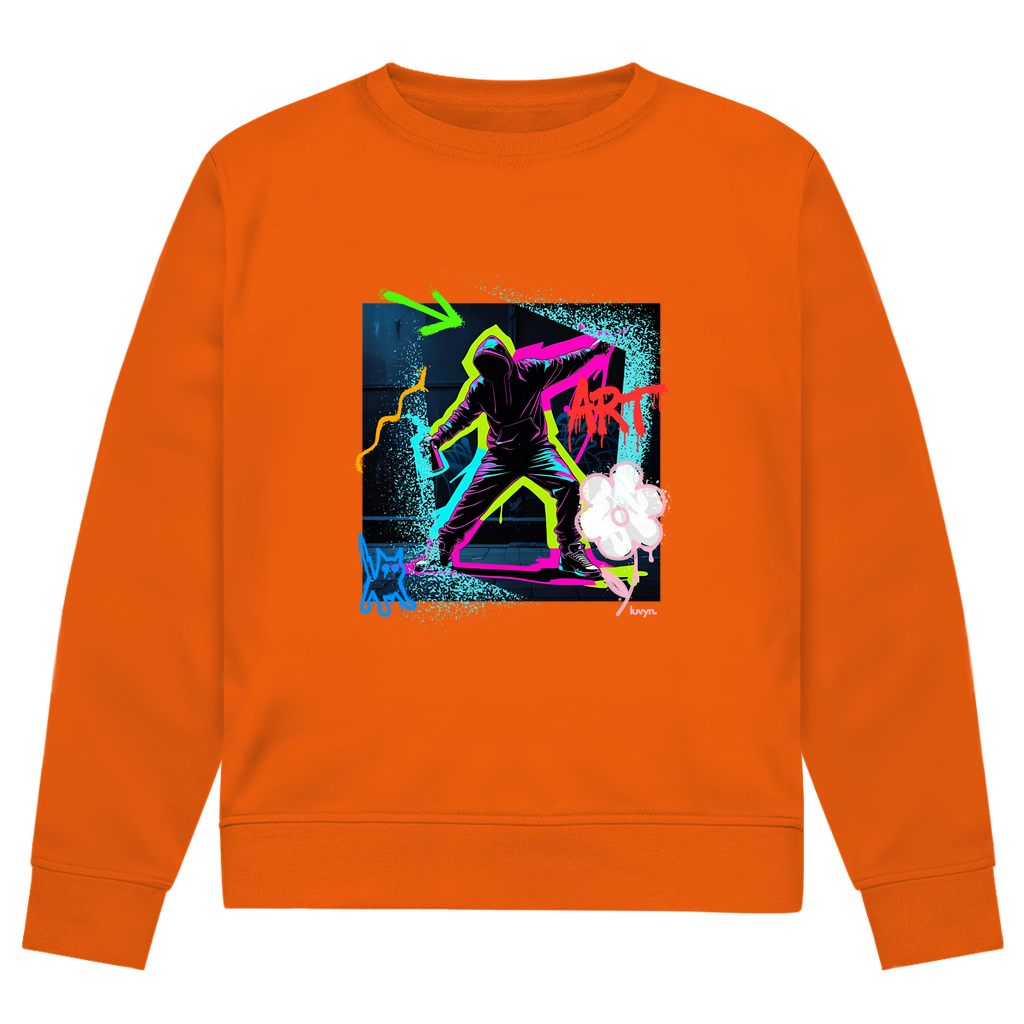 Herren Premium Bio Sweatshirt Graffiti Guy