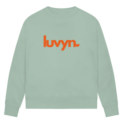 Damen Premium Bio Sweatshirt LUVYN ORANGE