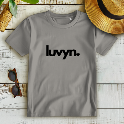 Damen Premium Bio T-Shirt LUVYN BLACK