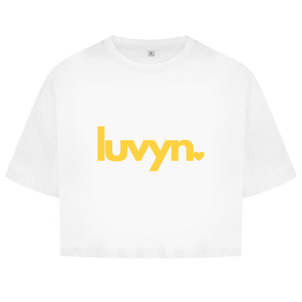 Damen Oversize Crop Top LUVYN DAISY
