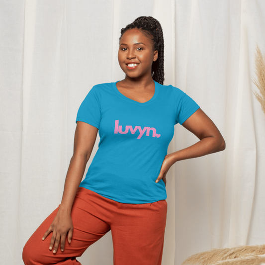 Damen Premium Bio T-Shirt LUVYN PINK