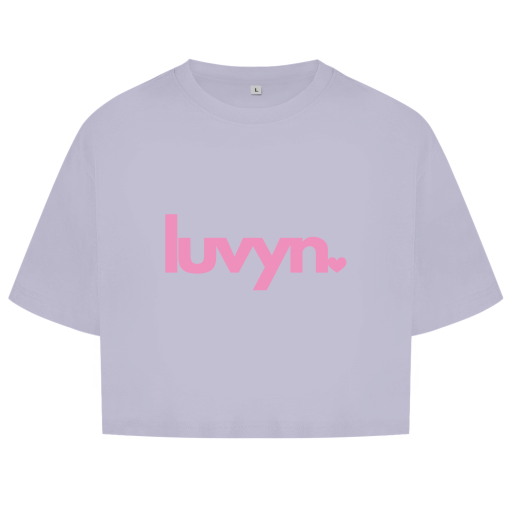 Damen Oversize Crop Top LUVYN PINK