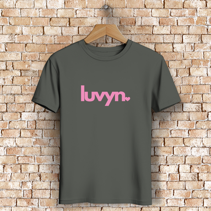 Herren Premium Bio T-Shirt LUVYN PINK