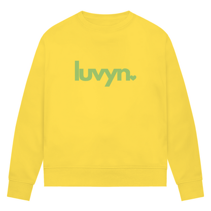 Damen Premium Bio Sweatshirt LUVYN LIME