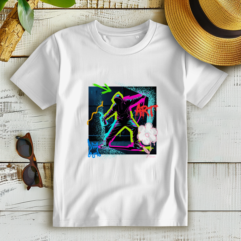 Damen Premium Bio T-Shirt Graffiti Guy