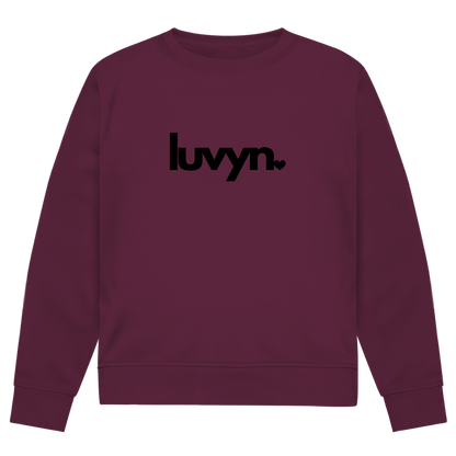 Herren Premium Bio Sweatshirt LUVYN BLACK