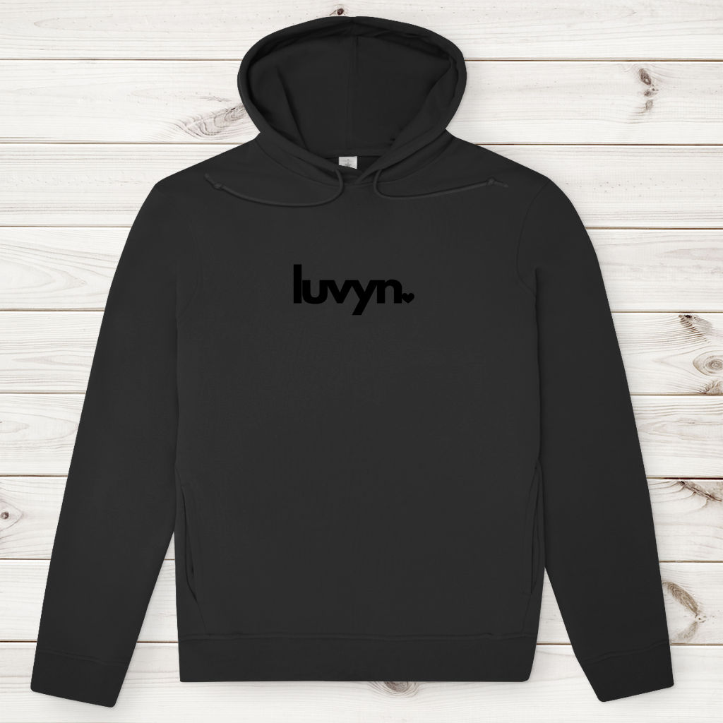 Herren Premium Bio Hoodie LUVYN BLACK